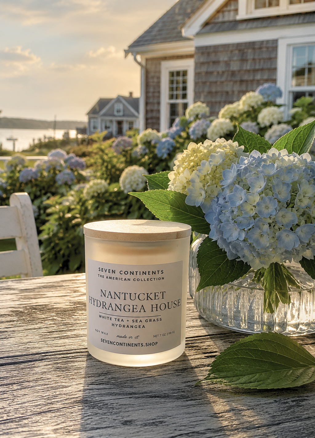 Nantucket Hydrangea House - Soy Candle
