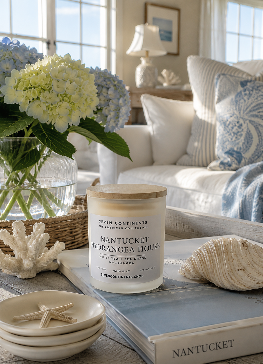 Nantucket Hydrangea House - Soy Candle